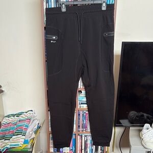 BYLT Basics Black Sweatpants Tapered Joggers Sz  XXL